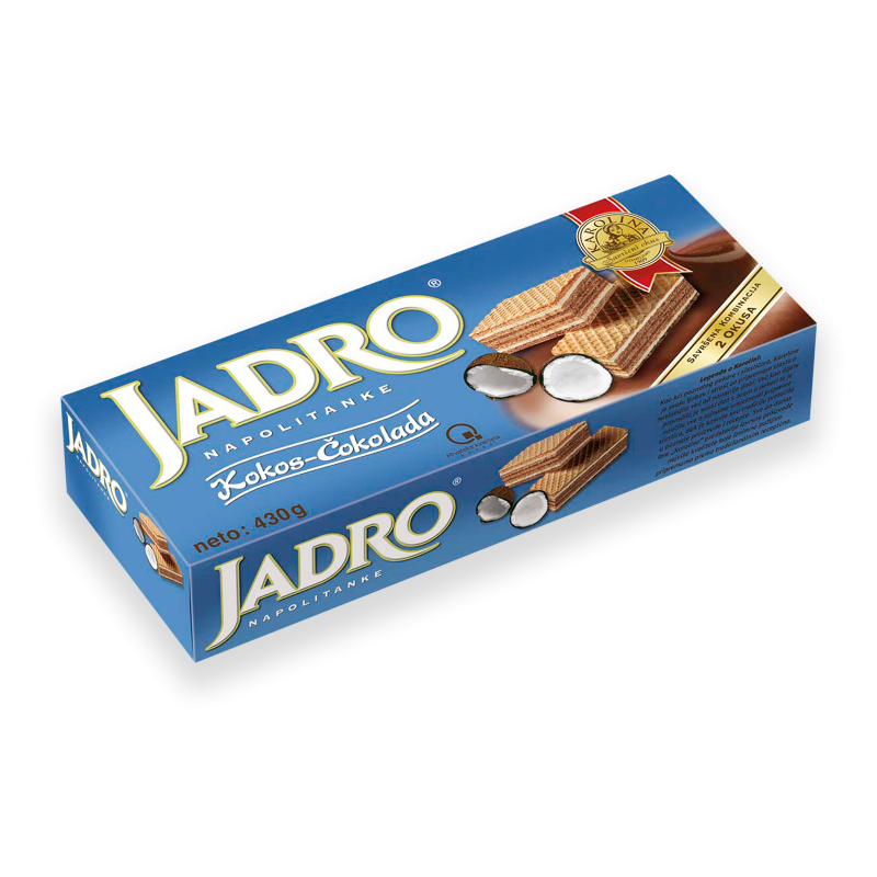 Jadro wafel coco bleu 430g